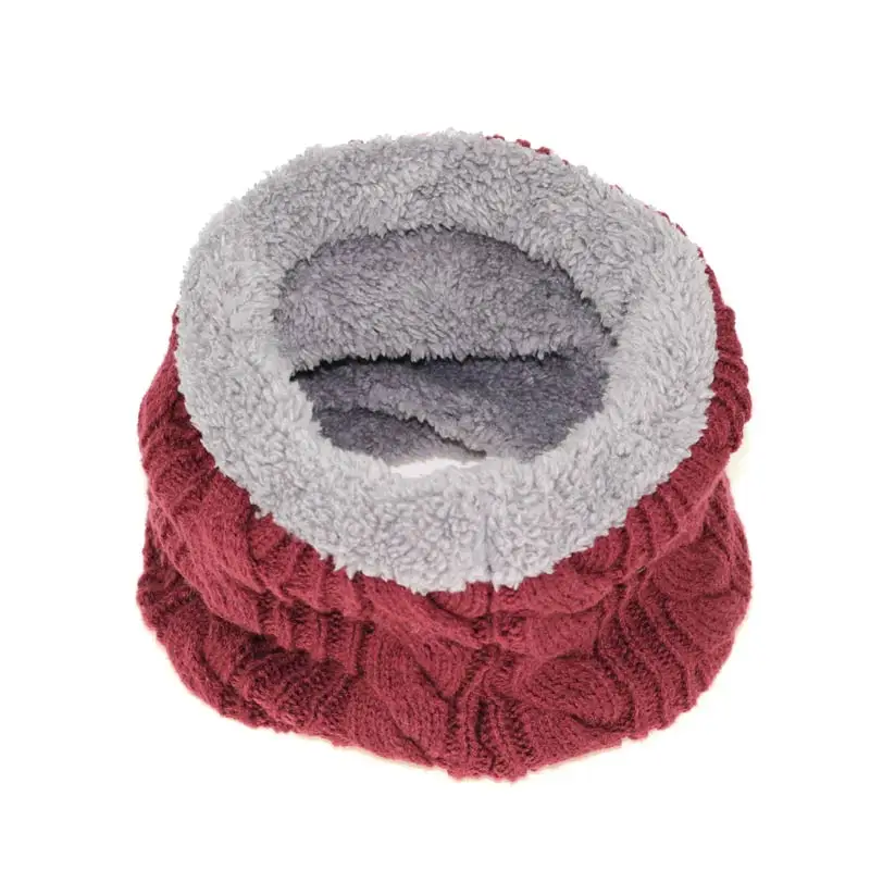 Шарф женский зимний вязаный из хлопка и шерсти | Аксессуары для одежды