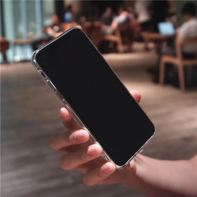 Прозрачный блестящий чехол для телефона с порошковыми звездами iphone X XS Max XR