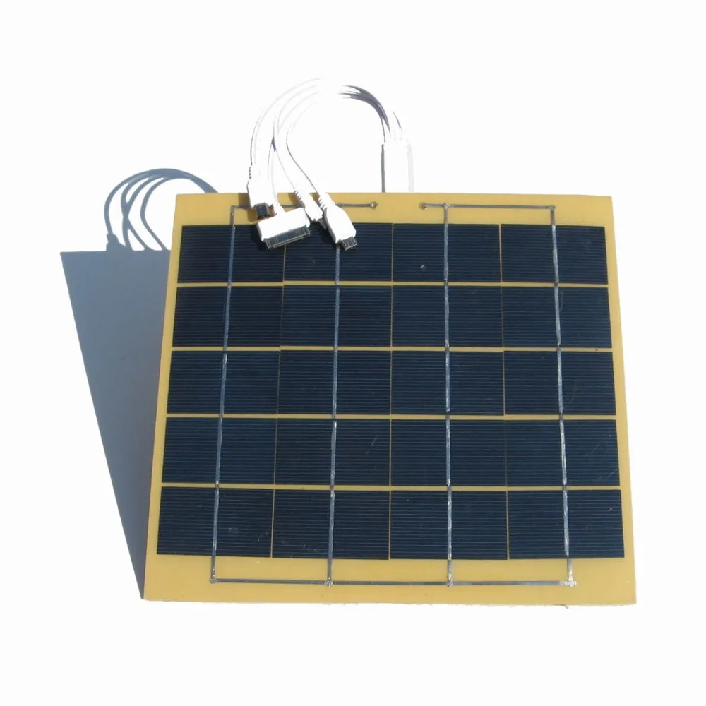 DC House High Speed Solar cell phone charger by 5w 5.5v solar panel emergency power bank camping |