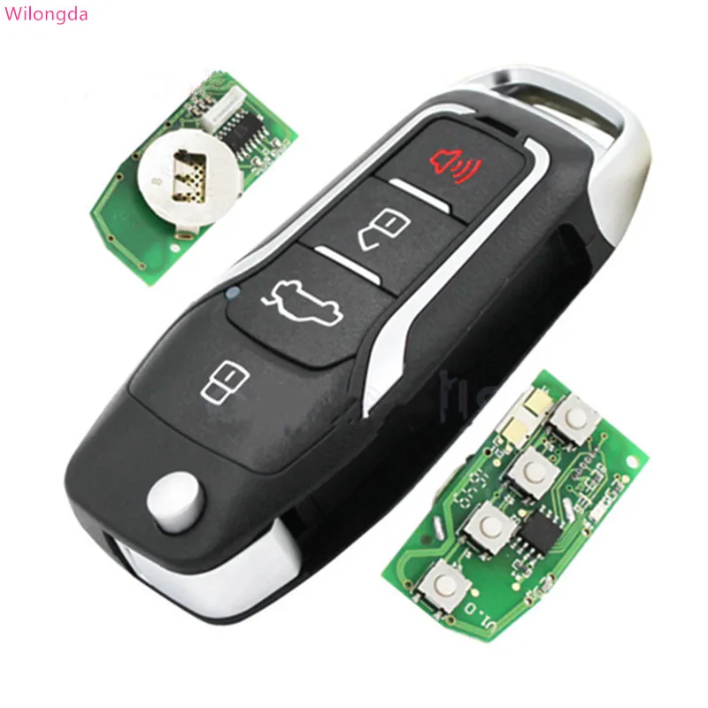Wilongda универсальный пульт дистанционного ключа DIY B12 FOB 4 кнопки для KD900 KD300 URG200
