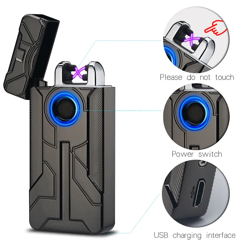 Сенсорная Модель со светодиодной подсветкой USB зарядка двойная дуговая