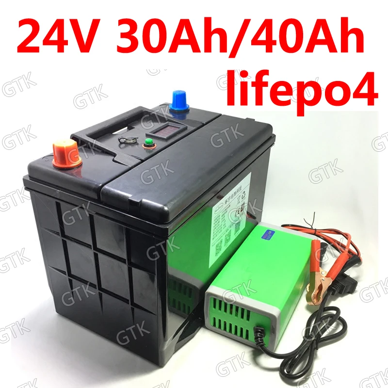 Lifepo4 24В 40ач батарея 30ач lifepo4 литиевая BMS для 1000 Вт Наружного резервного питания EV