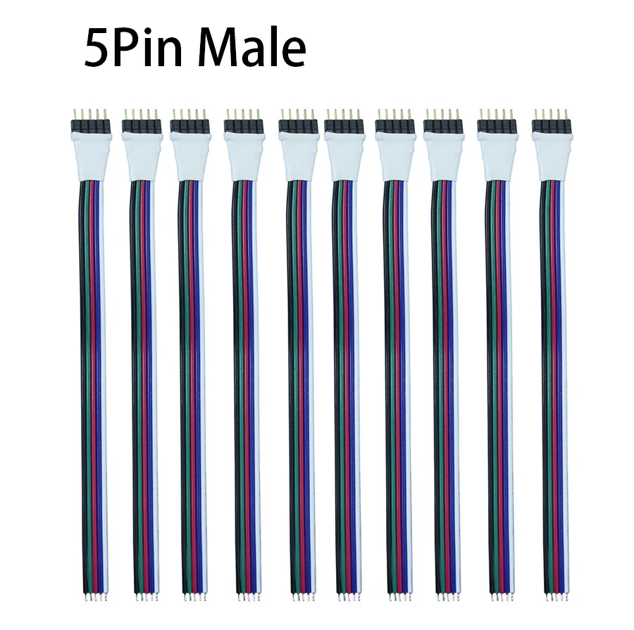 10 шт. 5pin DC разъем кабель для Светодиодные ленты света 5050 3528 SMD RGBW rgbww 5 pin Провода|cable