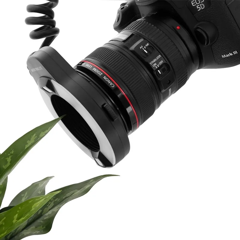Майке MK 14EXT макро ttl Кольцевая вспышка для Canon E с светодиодный фокуса 5D4 5D3 1DX2 700D 650D
