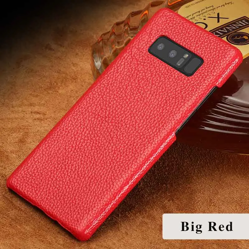 Защитный чехол из натуральной кожи с текстурой личи для samsung S10 plus S9 S8 note 10Pro 9 8, деловой чехол для телефона samsung A70 A50 - Цвет: Бордовый
