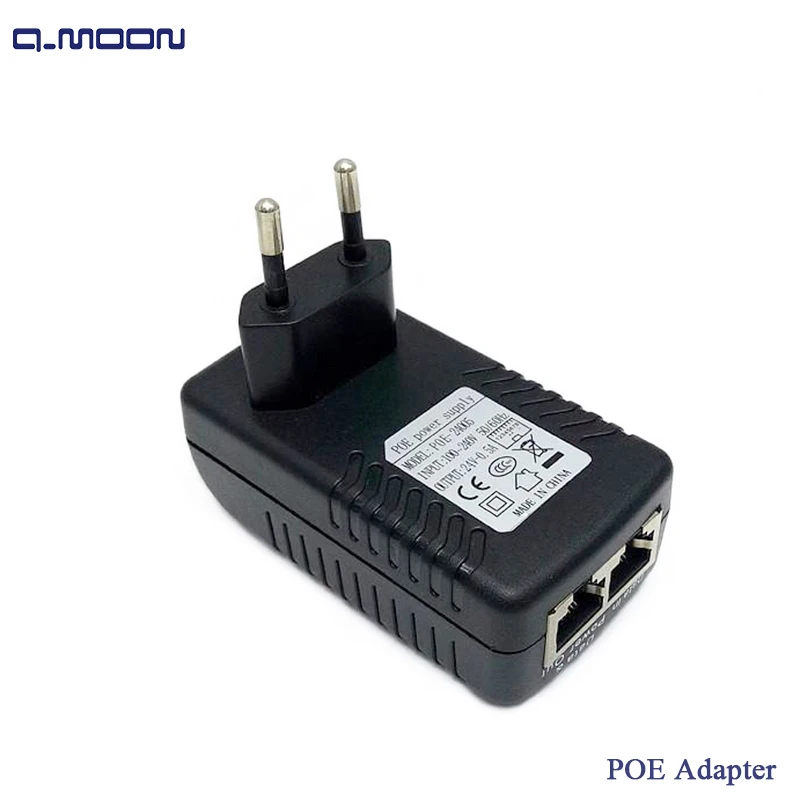 Инжектор POE 48 В 0 5a 10/100 Мбит/с Интернет камера Rj45 Ethernet инжектор питания