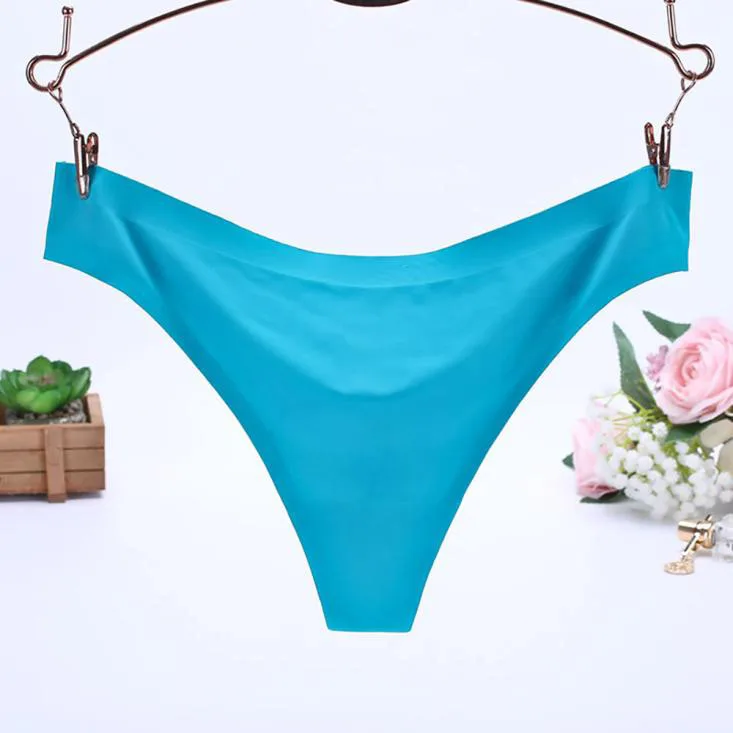 Женское нижнее белье бесшовные стринги из шелка со льдом 2017 | Женская одежда