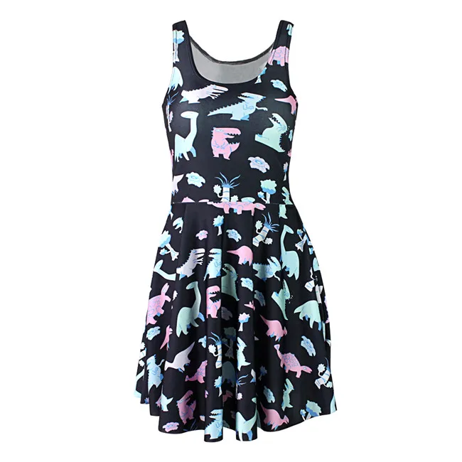 Женское плиссированное платье без рукавов летнее черное разных цветов с 3