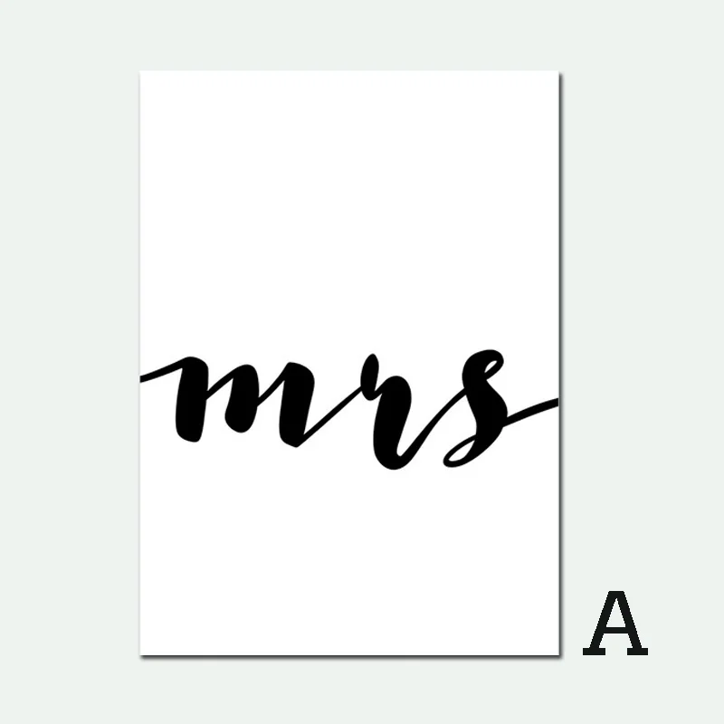 Miss Word Art черно белый постер Поп Арт холст картина скандинавский любовь картинки