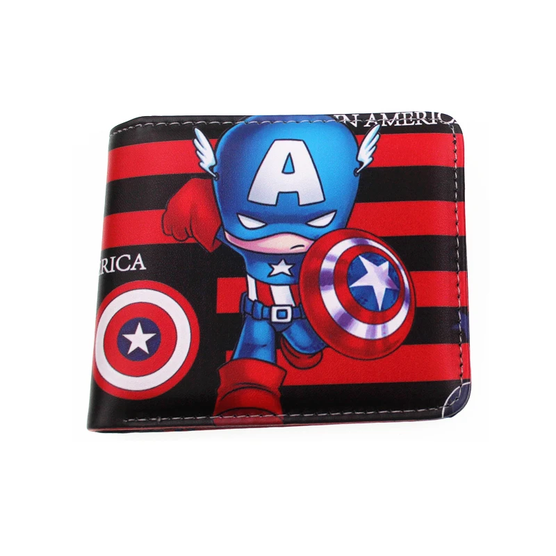 Comic marvel cool бумажники Дэдпул кошелек для подростков Человек паук бумажник Бэтмен