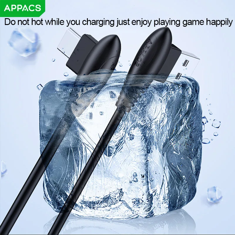 APPACS USB Type C 90 градусов быстрая зарядка кабель L c для передачи данных зарядное
