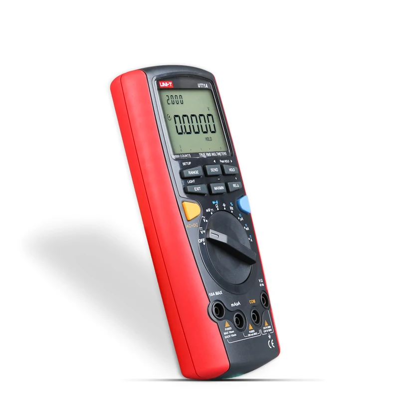 UNI-T UT71A интеллигентая(ый) Цифровой мультиметр Тип rms Авто Диапазон Измерение постоянного, переменного тока Вольт Ампер Ом постоянной ёмкости, универсальный конденсатор тестер с USB Интерфейс