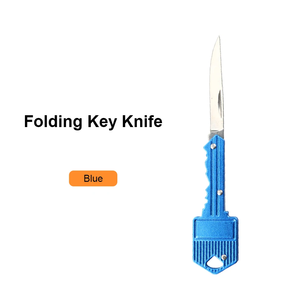 Blue Folding Knife JelBo мини складной нож для ключей Карманные охотничьи ножи наружные ручные инструменты для выживания скальпель лезвия походные ножи наборы деревянных - Цвет: Blue Folding Knife