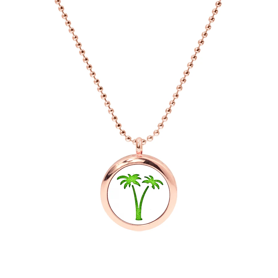 Розовое золото розовый с фокусным расстоянием 25 мм медальон распылителем для