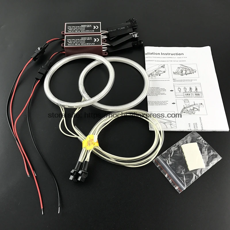 HochiTech ccfl комплект ангельских глаз белый 6000k гало кольца фара для Hyundai ix35 2010 2011