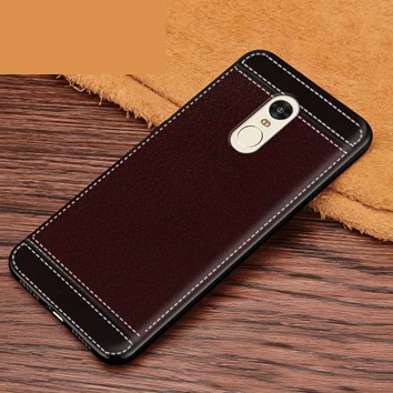 Коричневый Чехол для Redmi Note 4 для Xiaomi Redmi Note 4 X мягкий черный силиконовый чехол для Redmi Note 4X5,5 дюймов чехол s для Xiaomi Redmi Note 4 X - Цвет: Коричневый