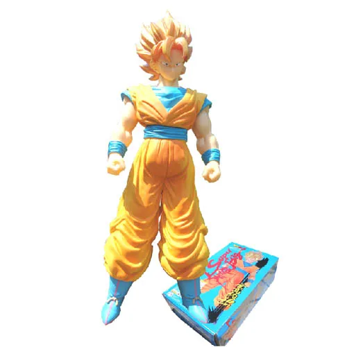 Горячая аниме ПВХ игрушечная фигурка модель Dragonball Z 36 см Супер Saiyan Сон Гоку