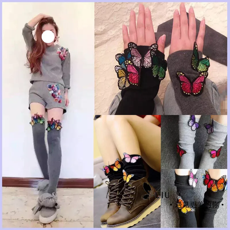 10 шт. Вышивка Бабочка нашивка значок вышивка ткань аппликация сделай сам|embroidery