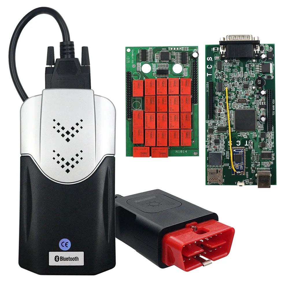 TCS CDP Pro Bluetooth 2016.R1/2015.R3 Free Keygen V3.0 NEC 9241A Double Green PCB Multidiag OBD2 Auto Truck Diagnostic |