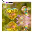 Алмазная 5d картина сделай сам в форме сердца, красочная мозаика в воде, алмазная вышивка, картина, вышивка крестиком, подарок для украшения дома ASF767