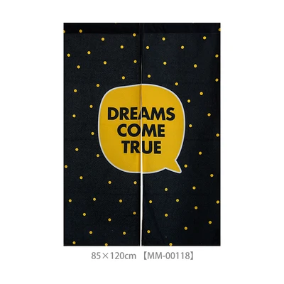 Pattern F 85x120cm Горячая Яркий желтый черный медведь Цитата поп-арт льняная кухонная занавеска медведь разделитель комнаты милые животные японский Норен Цитата вдохновление - Цвет: Pattern F 85x120cm