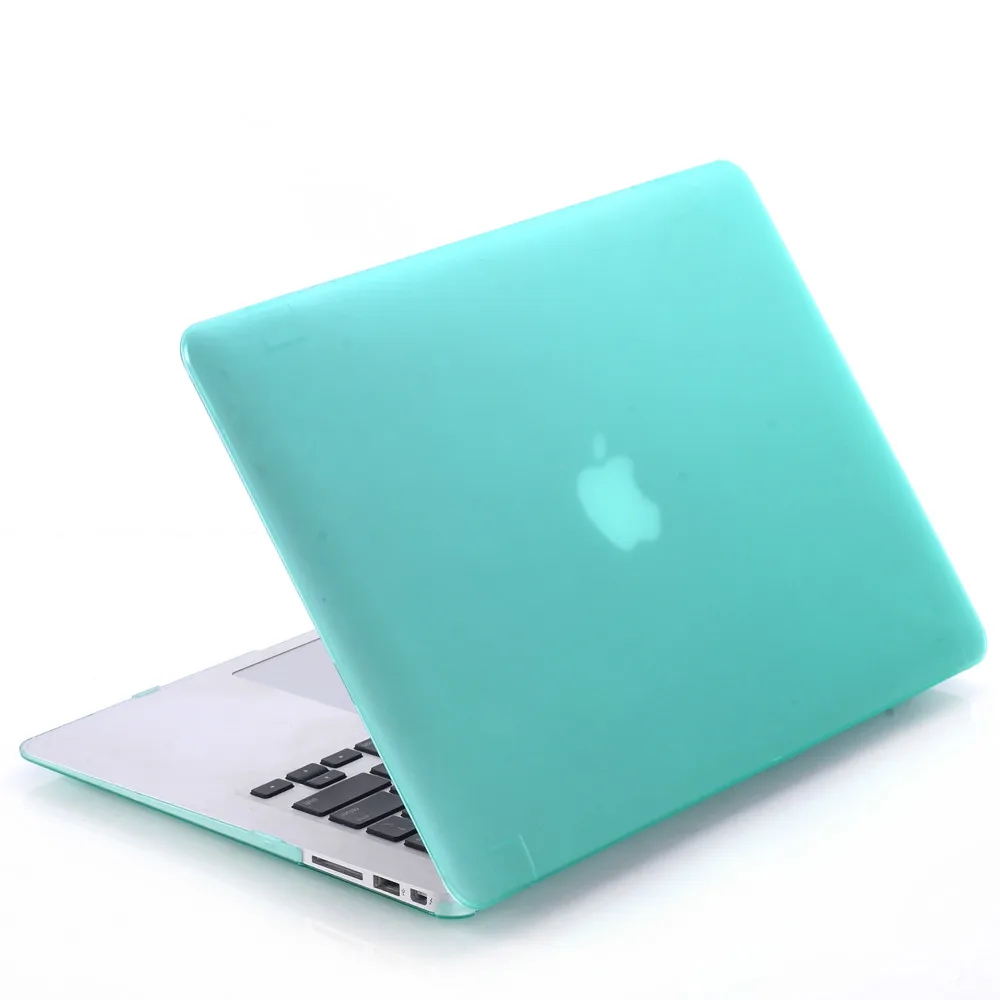 mint green Матовый Прозрачный чехол для Macbook Air 13 Pro retina 11 12 13 15 Touch Bar, новинка, чехол для Macbook, ноутбука, ноутбука - Цвет: mint green