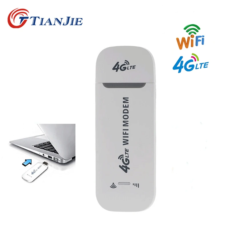 TIANJIE 4G LTE USB МОДЕМ Wifi роутер разблокировка беспроводной сетевой адаптер Модем 3G/4G слот для sim-карты мобильный Wifi маршрутизатор точки доступа