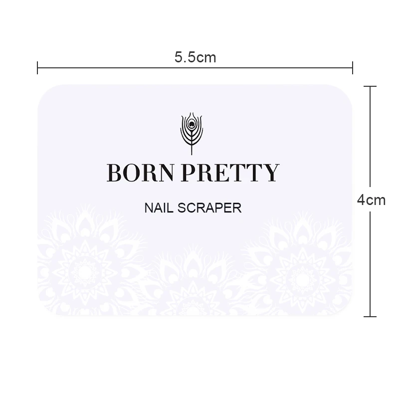 1 шт. BORN PRETTY дизайн ногтей штамповка скребок прозрачный штамп мини штамп для карточек скребок для ногтей штамп инструменты для маникюра 5,5x4 см