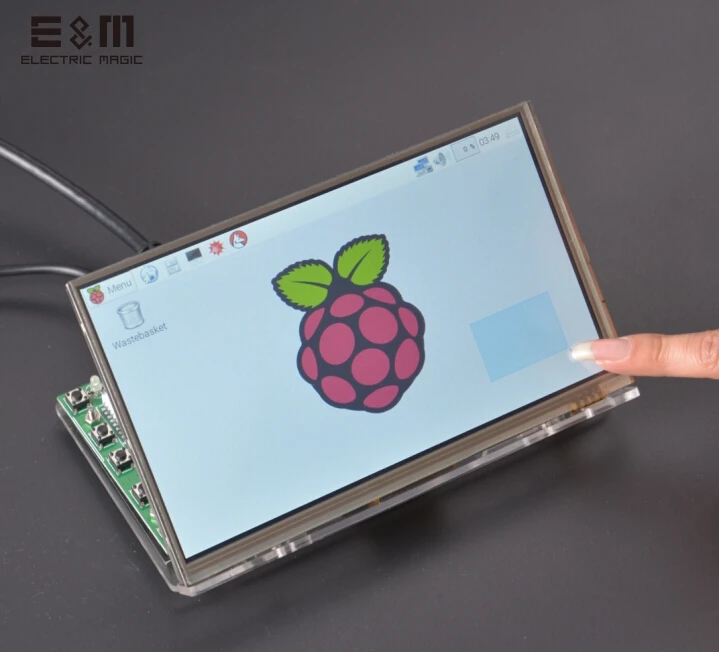 E & M 7 дюймовый 1024x600 емкостный сенсорный дисплей IPS экран ЖК мониторы модуль HMDI