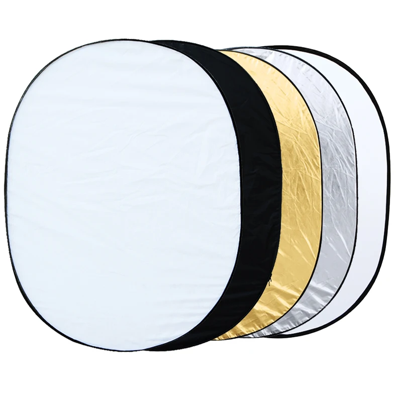

35" * 47" / 90 * 120cm Oval 5 in 1 Multi Portable Collapsible Studio Photo Photography Light Reflector for Multi Photo Disc