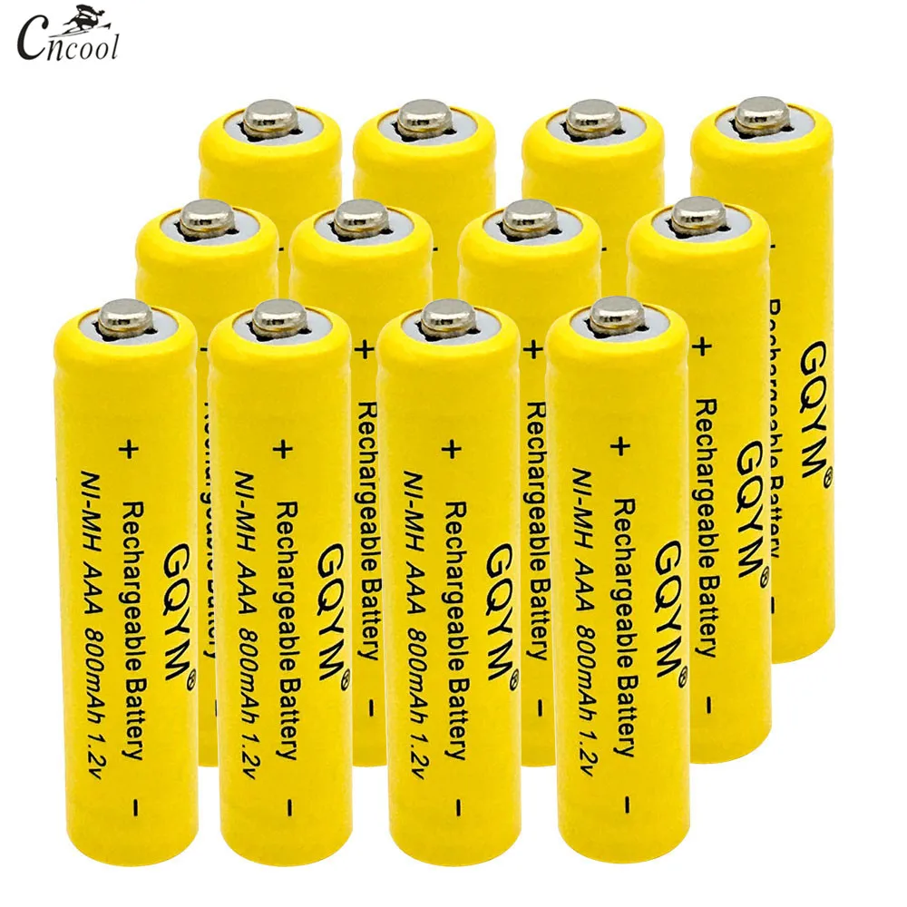 Cncool 12 шт. AAA Ni MH аккумуляторная батарея 1 2 V 7 # перезаряжаемая 1800mAh 3A нейтральная
