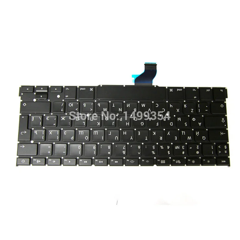 Новинка для Apple Macbook Pro Retina 13 &quotA1502 клавиатура русская RU Замена ME864 ME865 ME866 |