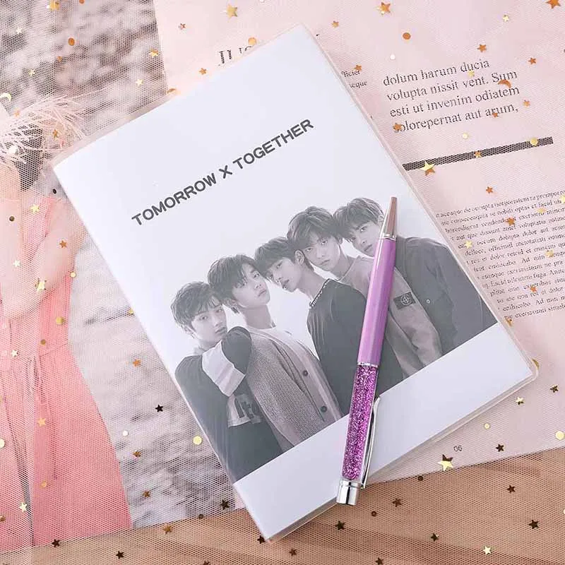 Цельнокроеное платье Новое поступление K-pop TXT завтра X вместе A5 Тетрадь с мягкий резиновый чехол для студентов, поставка канцтоваров