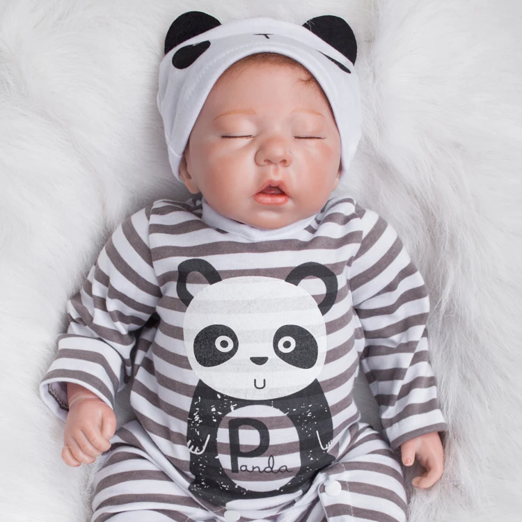 Кукла реборн силиконовая Реалистичная кукла-младенец с волосами 20 дюймов