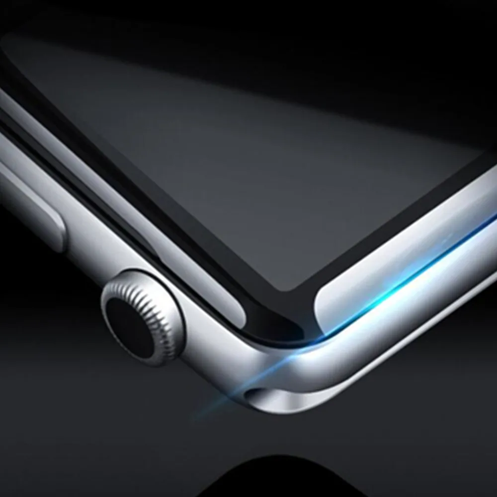 3D полное покрытие из закаленного стекла для Apple Watch 40 мм 44 мм серия 4 протектор экрана для Apple Watch 38 мм 42 мм Серия 1/2/3