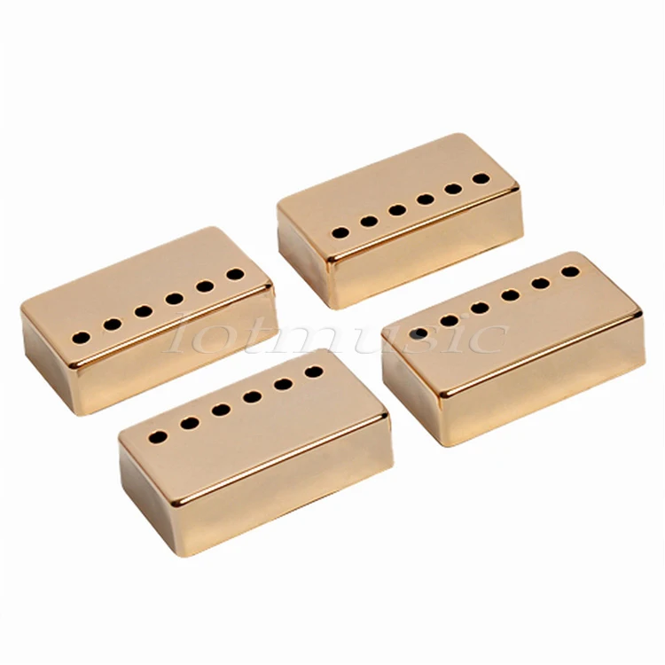 4 шт. золотые накладки на шею и мост для гитары|pickup cover|guitar pickup coverhumbucker neck |