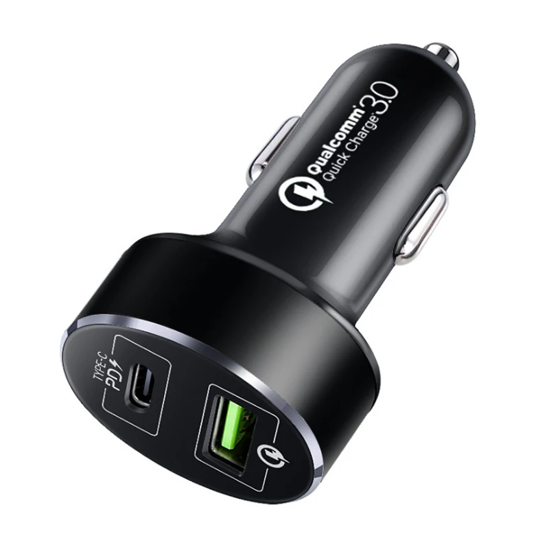 2 порта USB PD автомобильное зарядное устройство тип-c 36 Вт быстрая автоматическая зарядка QC3.0 быстрое автомобильное зарядное устройство для iPhone XS MAX samsung Xiaomi