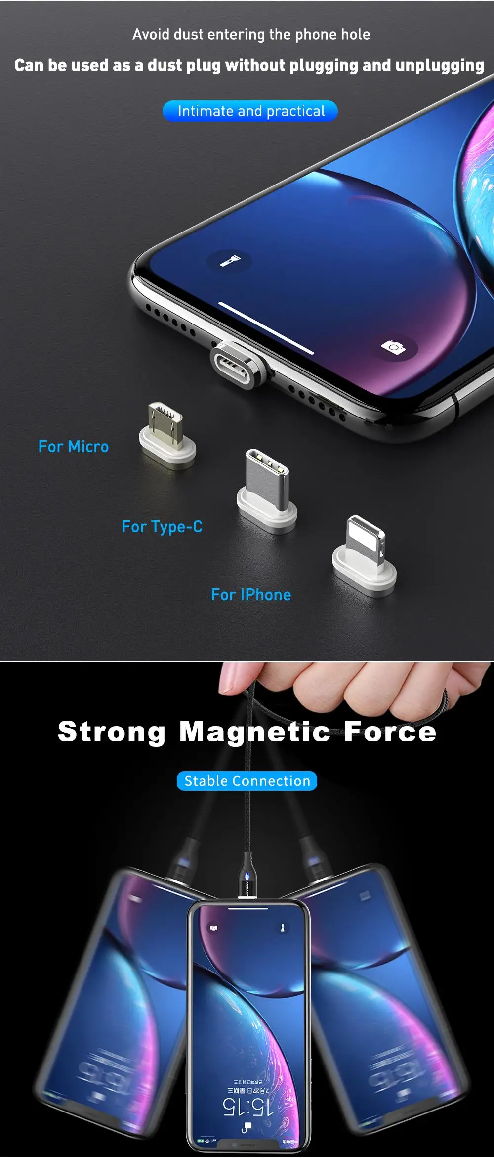 KEYSION 3A Магнитный кабель type C для Xiaomi mi 9 SE красный mi Note 7 1 м Быстрая зарядка USB C телефонный кабель для POCOPHONE F1