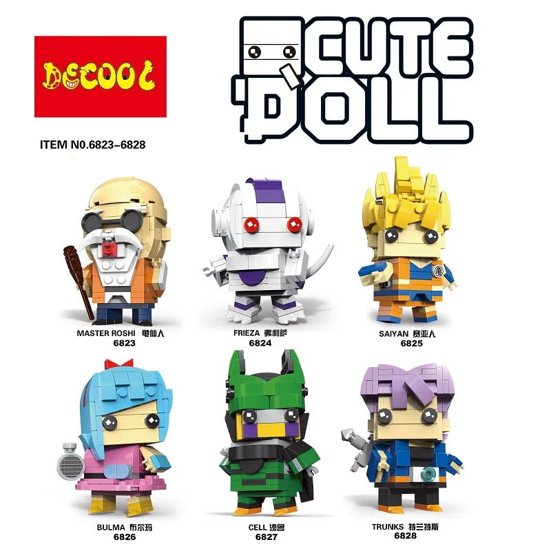 Dragon Ball Z совместимые с DECOOL Super heroes фигурки 2019 строительные блоки игрушки для minifigure