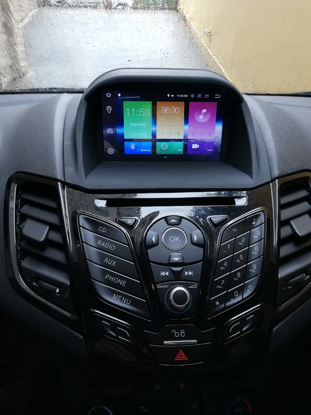 ZWNAV Android 9,0 Автомобильный DVD стерео для Ford Fiesta 2013 авто радио gps Навигация Аудио Видео Мультимедиа головное устройство