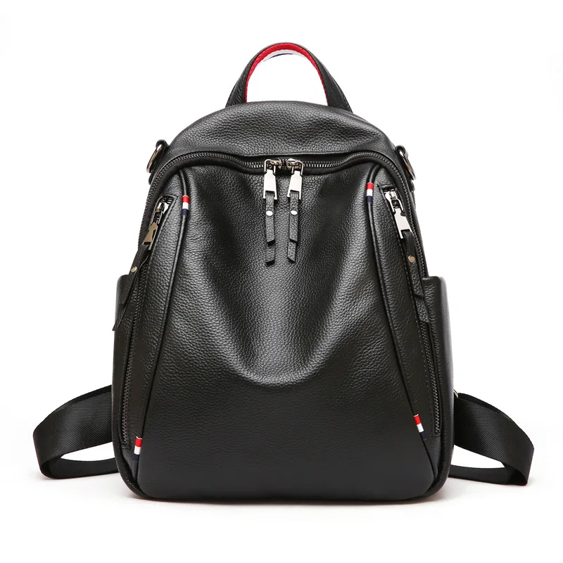 

Nesitu High Quality Fashion Black Red Blue Genuine Leather Cute Women Backpacks Female Young Girl Woman Shoulder Bags M0977