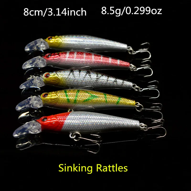 10 шт. смешанные партии рыболовные приманки две модели воблеры жесткая рыболовная