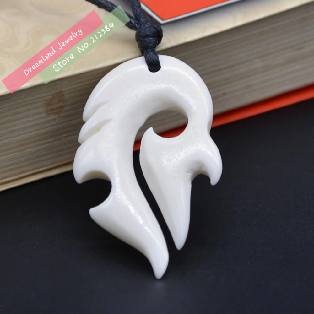 Бесплатная доставка 1 шт. Новая Зеландия маори ручная работа резная бычья кость