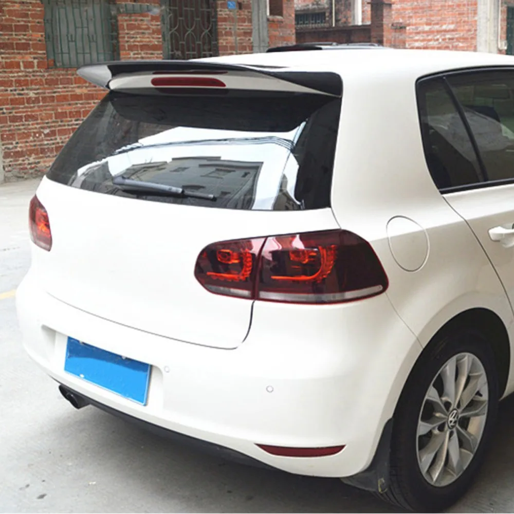 MK6 карбоновый задний багажник спойлер на крышу задние крылья для Volkswagen Golf 6 2008