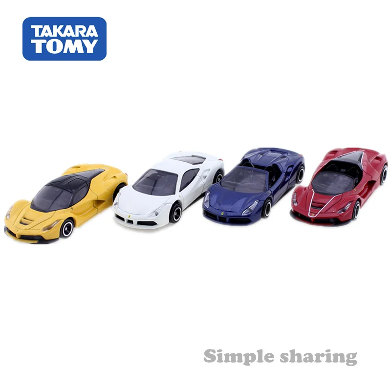 TAKARA TOMICA набор 4 автомобилей мини Автомобильная игрушка 488 GTB паук Laferrari Aperta