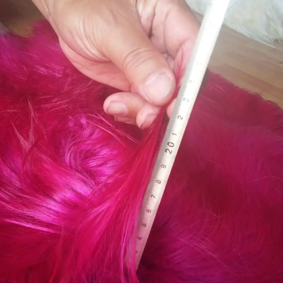 Детский длинный прямой коврик из Козьего Меха|fur plate|real fur ruggoat rug |