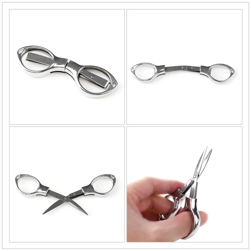 

Folding Stainless Steel Scissors Keychain Camping Fishing Scissor Mini Cutter