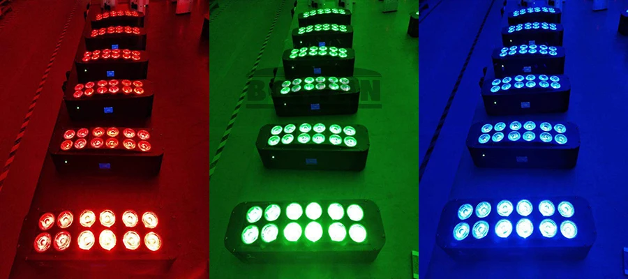 Новый Яркий беспроводной УФ светильник RGBWA 12x18 Вт светодиодный настенный DMX Wifi для