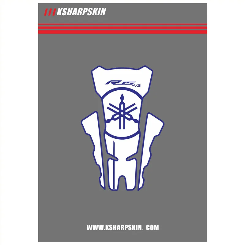 K-YG-YMH-R15-01 3D ADESIVI наклейка эмблема защиты Танк Pad Cas кепки подходит для YAMAHA R15 R 15 - Цвет: K-YG-YMH-R15-01