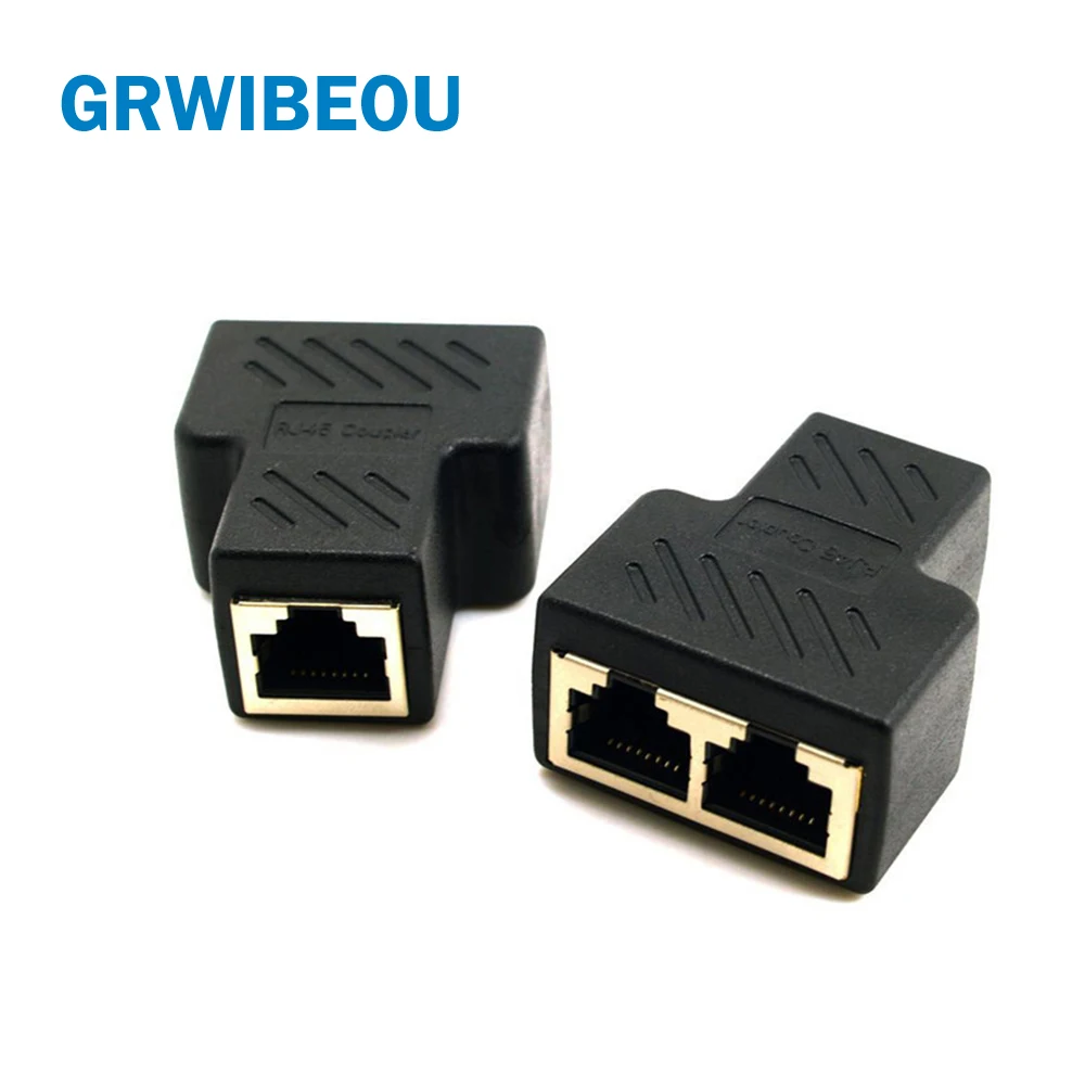 1 до 2 CAT6 RJ45 гнездовой сплиттер Ethernet сетевой кабель удлинитель конвертер адаптер
